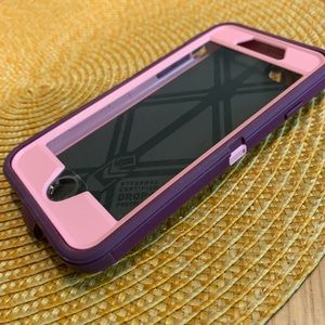 Otter Box Defender Case Pink/Purple Iphone 7